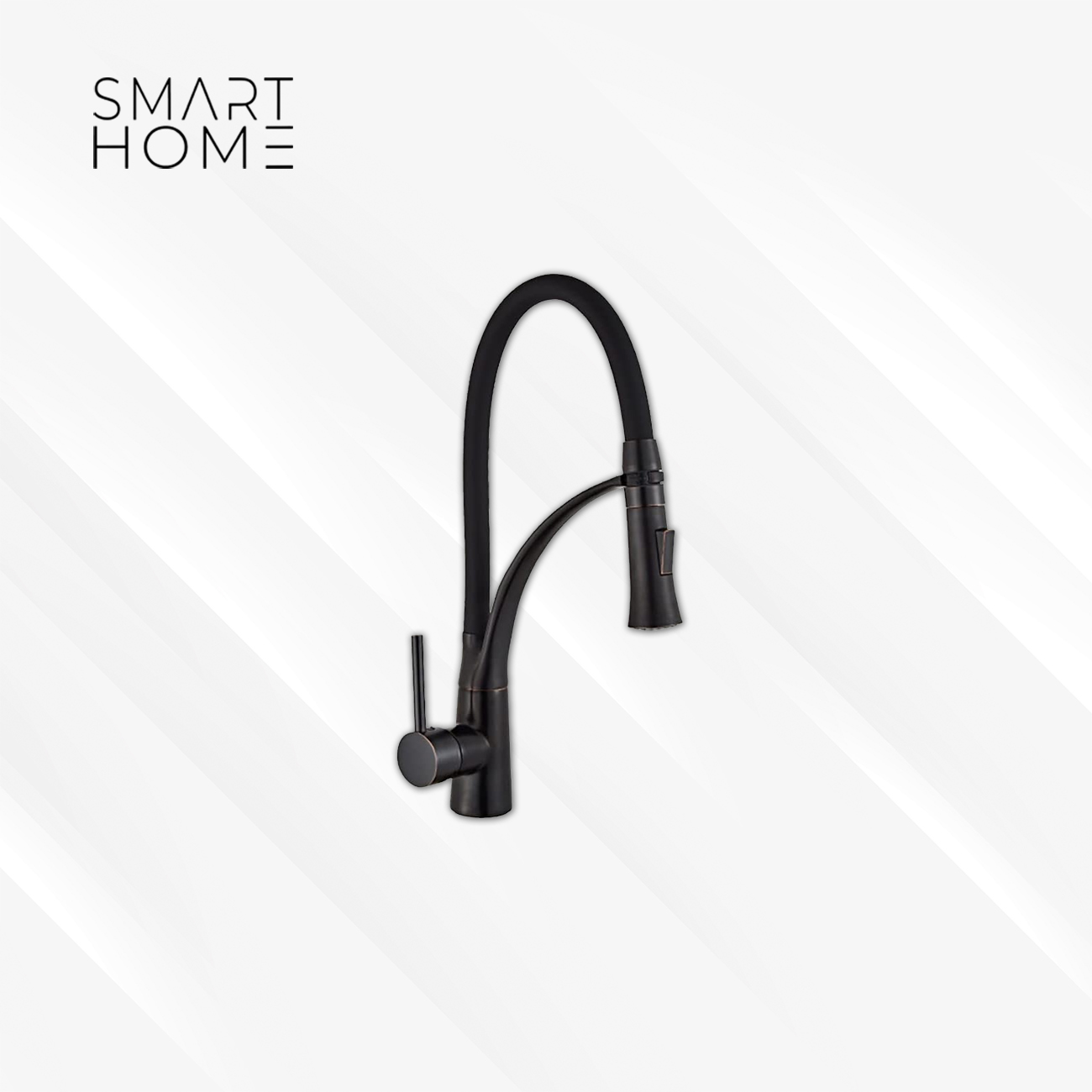 Grifo Flexible Goma Negro