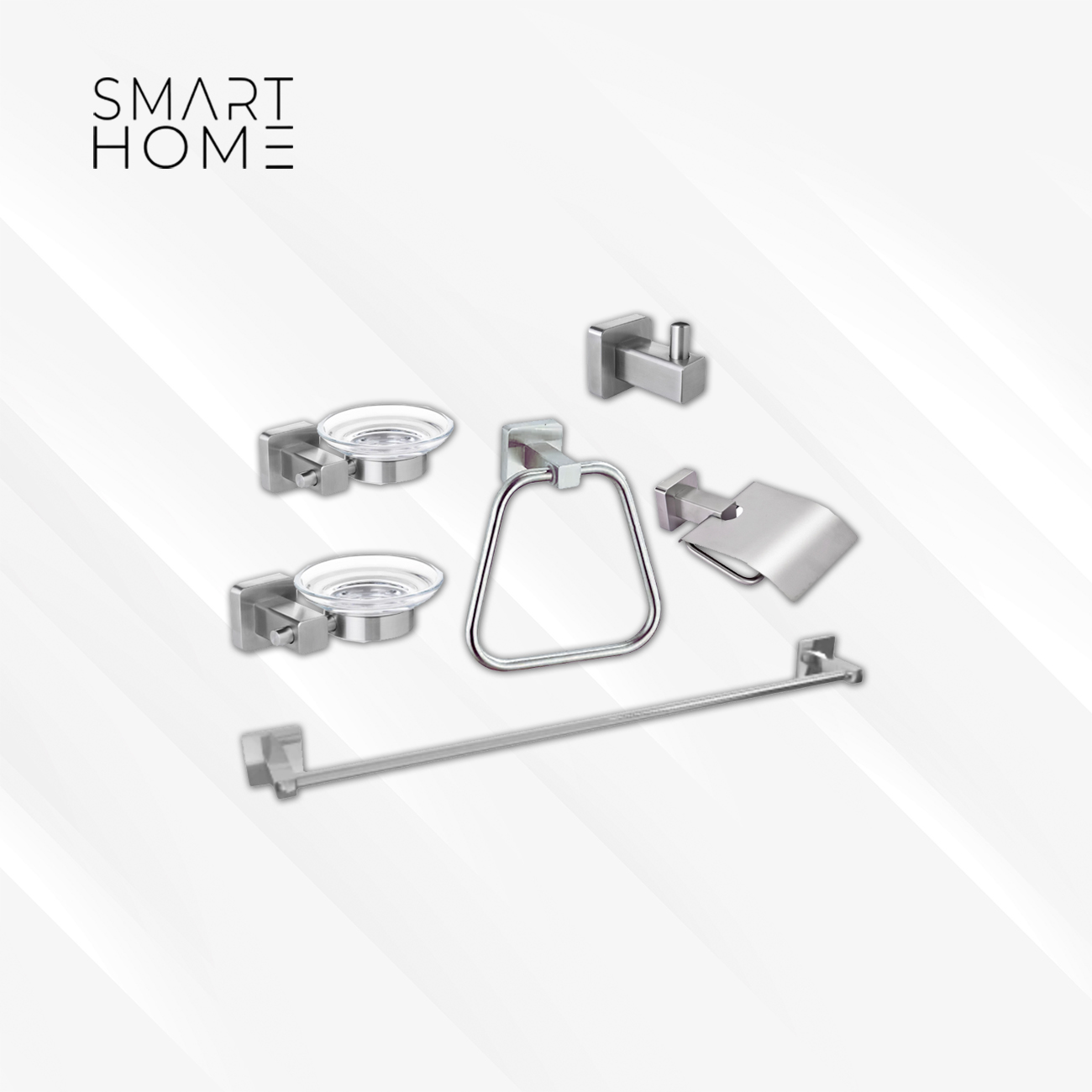 Set de baño Cromado 6 piezas